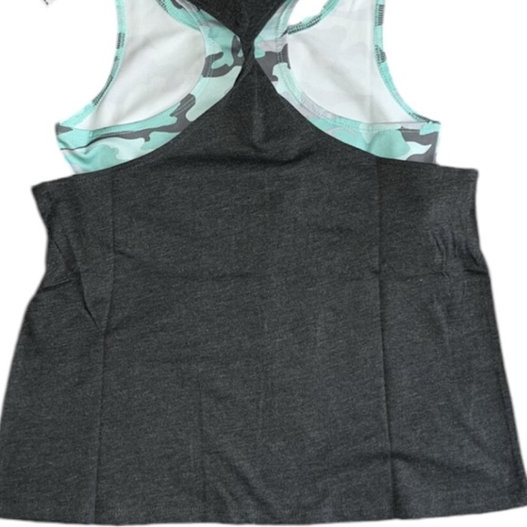 Justice size 14-16 cheer tank top with sports bra , short & matching headband - Picture 5 of 12